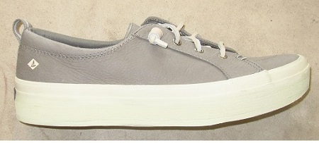 Another Sperry Topsider shoe with a shoe lift for leg length discrepancy