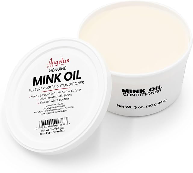 Angelus Mink Oil is a wonderful waterproofing product