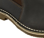 Blundstone boot with stitchdown-style sole that cannot be resoled