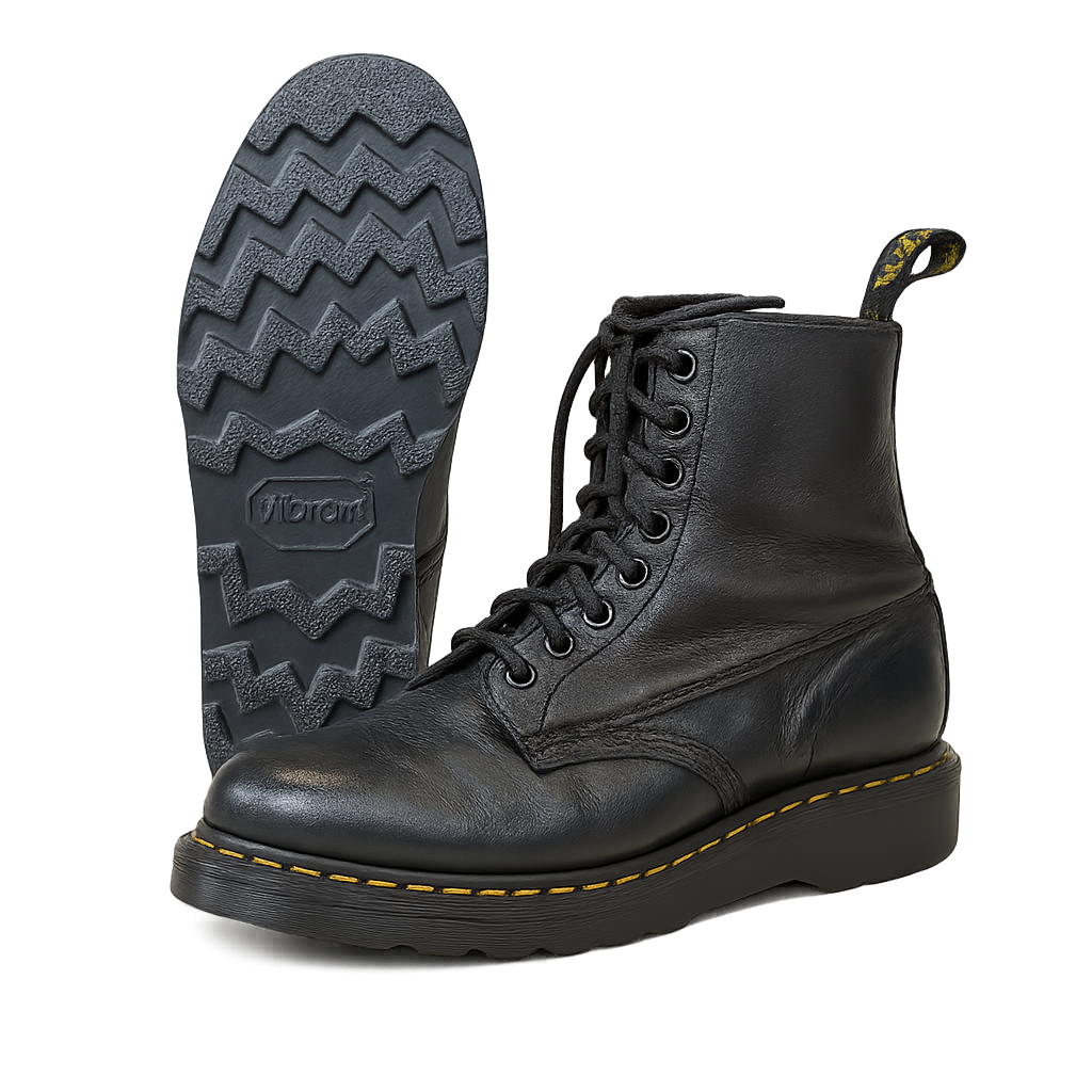 Dr. Marten boots resoled with Vibram Cristy, 4014, replacement soles