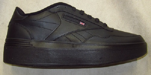 Hidden shoe lift added to athletic running shoe