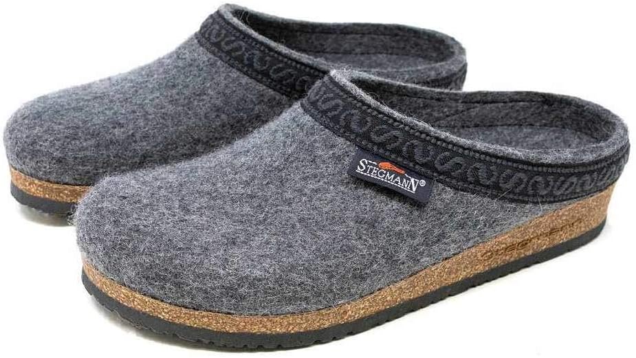 Stegmann wool clog resoled with new replacement sole